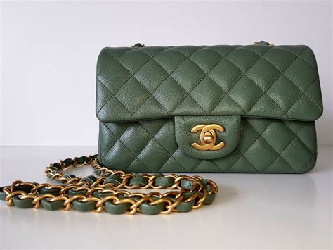 light green chanel bag|olive green chanel bag.